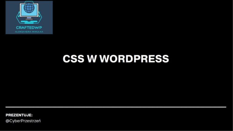 CSS WordPress, tytuł wideo na YouTube, w którym pokazany jest kod CSS do zmiany wyglądu formularza wtyczki Contact Form 7