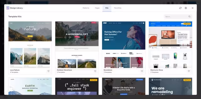 Szablony dostępne w motywie Astra Blog CraftedWP