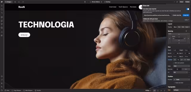 Wygenerowanie linku przed publikacją Webflow Blog CraftedWP
