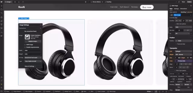 Zmiana zdjęcia na stronie Webflow Blog CraftedWP