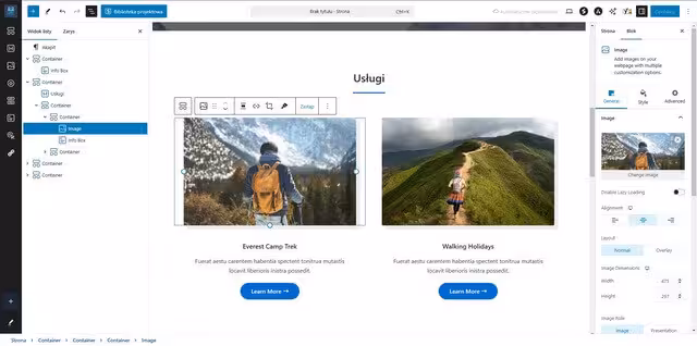 Zmiana zdjęcia na stronie głównej WordPress Blog CraftedWP