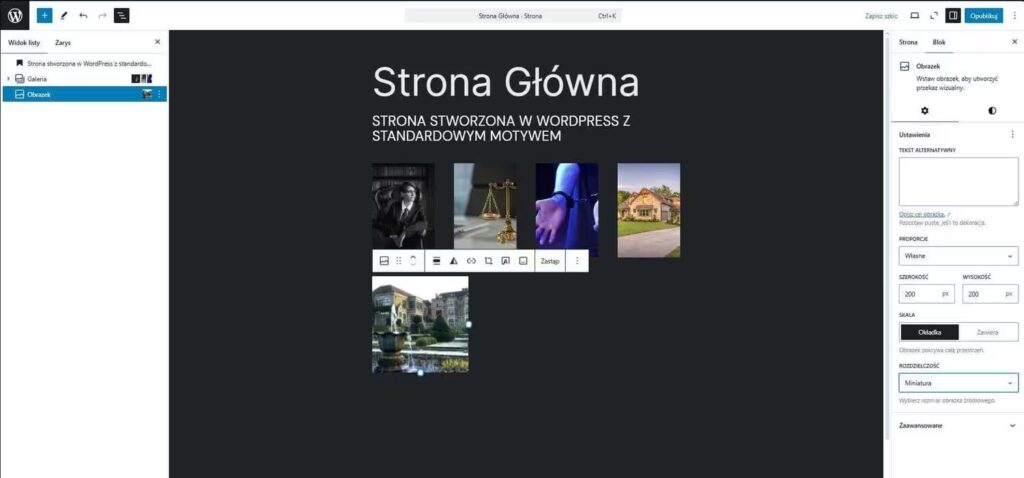 Dodanie zdjęcia poza galerią Blog CraftedWP