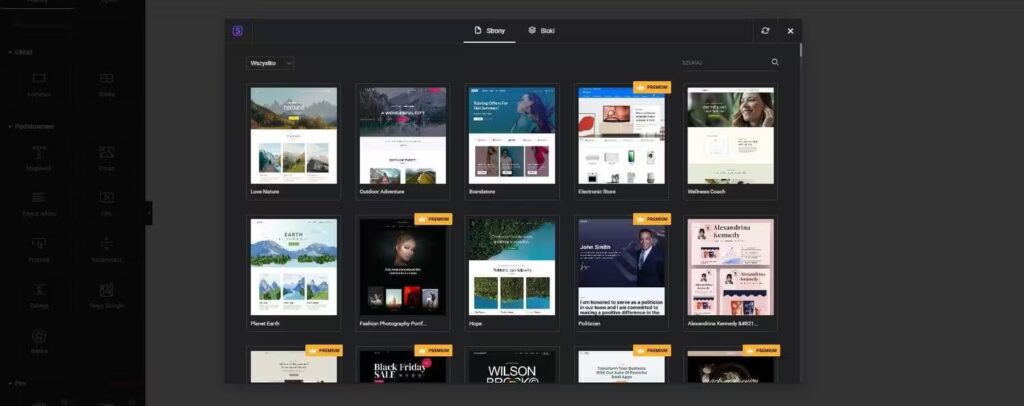 Dostępne szablony Spectry WordPress Elementor Blog CraftedWP