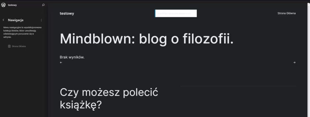 Dostosowanie wyglądu motywu wbudowanego WordPress Blog CraftedWP