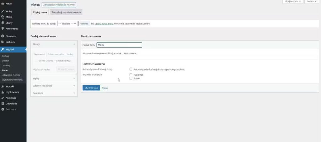 Menu WordPress Gutenberg Blog CraftedWP