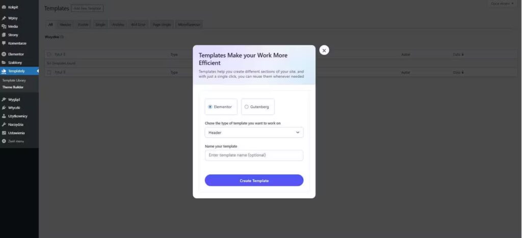 Utworzenie Menu w WordPress Elementor Blog CraftedWP