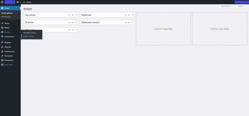 Utworzenie strony w WordPress Blog CraftedWP