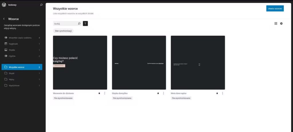 Wzorce w WordPress Blog CraftedWP