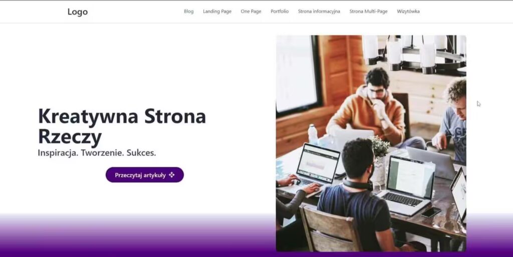 Blog sekcja hero agencja marketingowa Blog CraftedWP