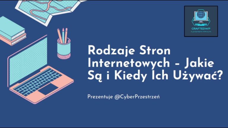 Rodzaje stron internetowych i ich układy - tytuł wideo na YouTube