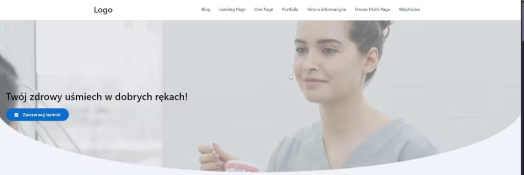 Wizytówka sekcja hero Blog CraftedWP
