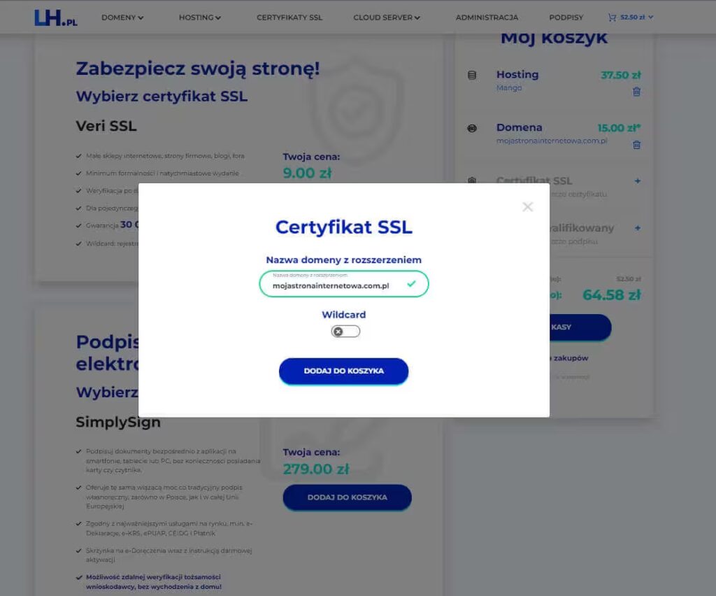 Certyfikat SSL dla strony WordPress Blog CraftedWP