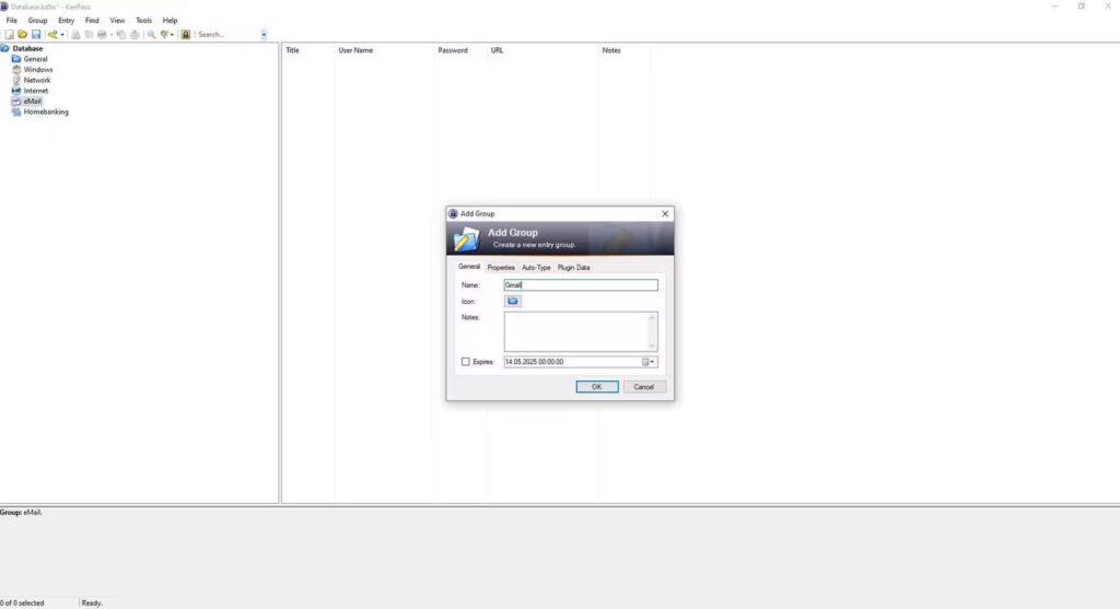 KeePass - dodanie nazwy wpisu Blog CraftedWP