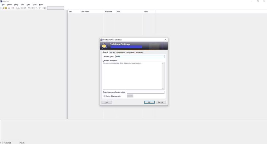KeePass - utworzenie nazwy bazy danych Blog CraftedWP
