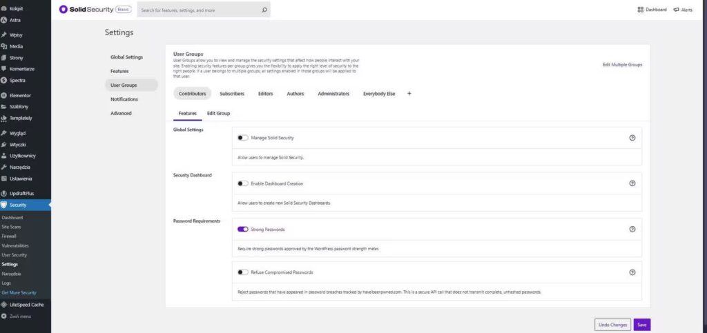 Solid Security wtyczka bezpieczeństwa do WordPress administratorzy Blog CraftedWP