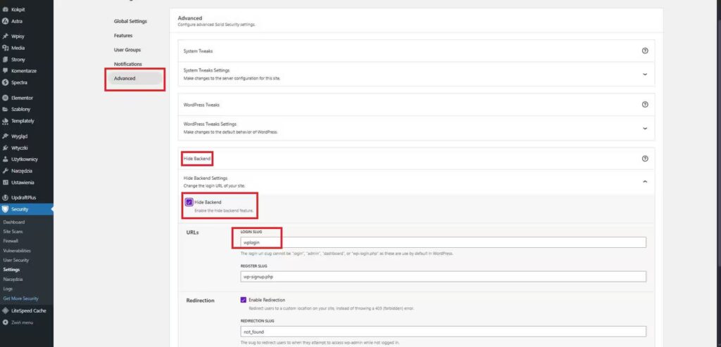 Solid Security wtyczka bezpieczeństwa do WordPress zmiana adresu logowania Blog CraftedWP
