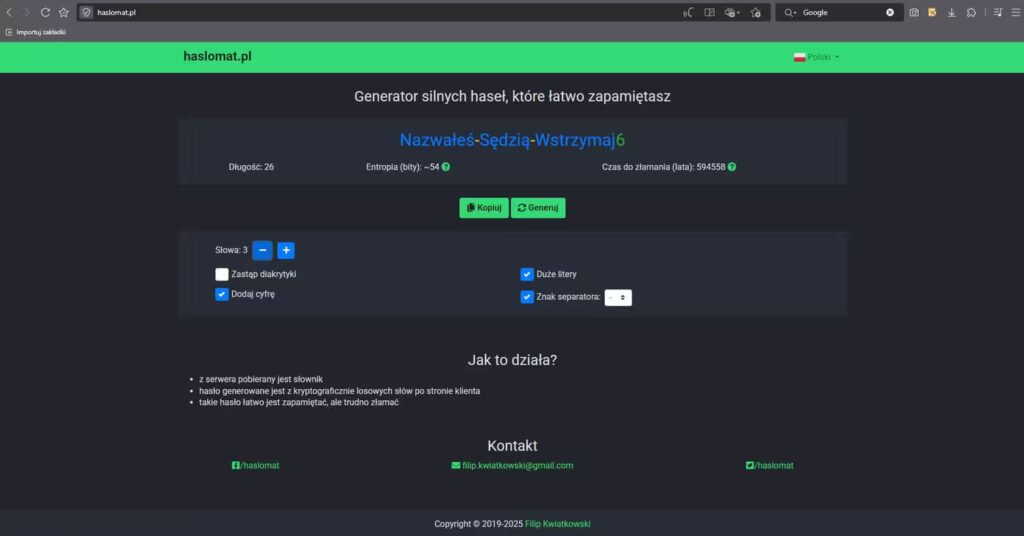 Strona haslomat.pl umożliwia tworzenie Polskich haseł Blog CraftedWP