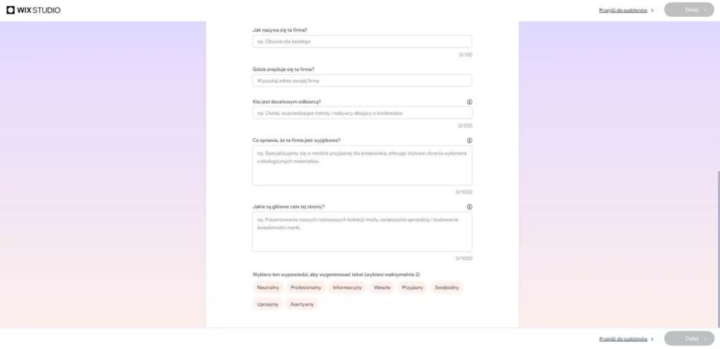 Wix studio - kreator stron cel strony Blog CraftedWP
