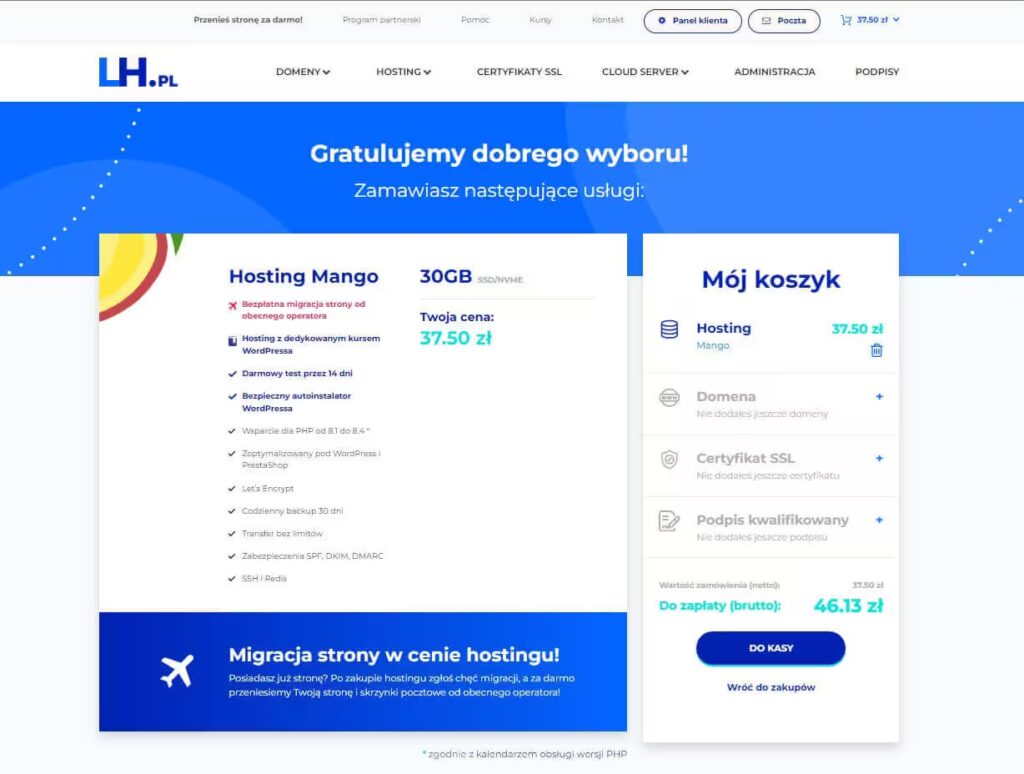Wybór i zakup hostingu WordPress Blog CraftedWP