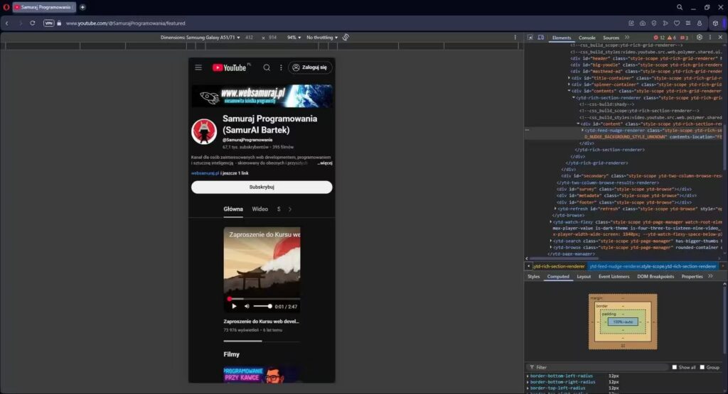 Narzędzie deweloperskie zmiana rozdzielczości na smartfon Blog CraftedWP