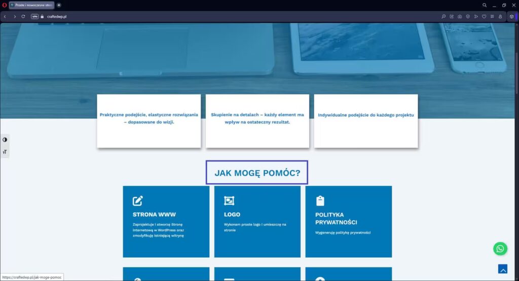 Jak mogę pomóc link wewnętrzny Blog CraftedWP