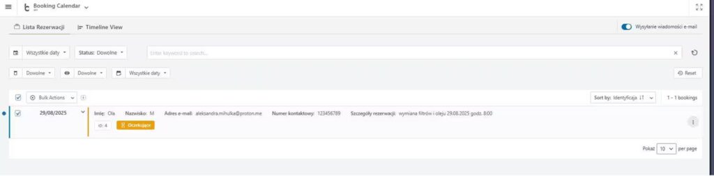 Oczekiwanie na zatwierdzenie rezerwacji mechanik samochodowy Blog CraftedWP