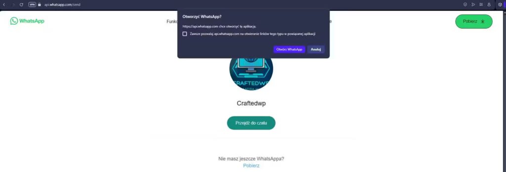 Profil WhatsApp craftedwp Blog CraftedWP