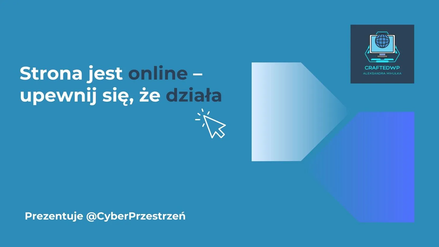 Strona jest online, upewnij się, że działa Blog CraftedWP