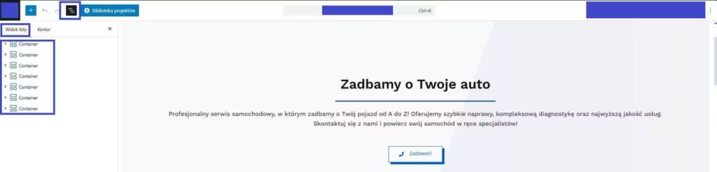 Widok listy elementów na stronie WordPress Blog CraftedWP