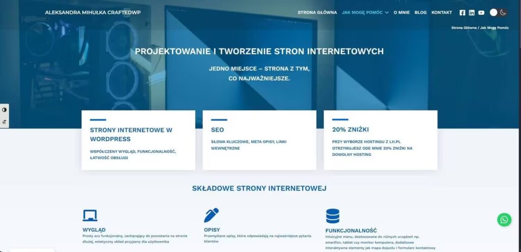 Widok strony Jak mogę pomóc craftedwp Blog CraftedWP