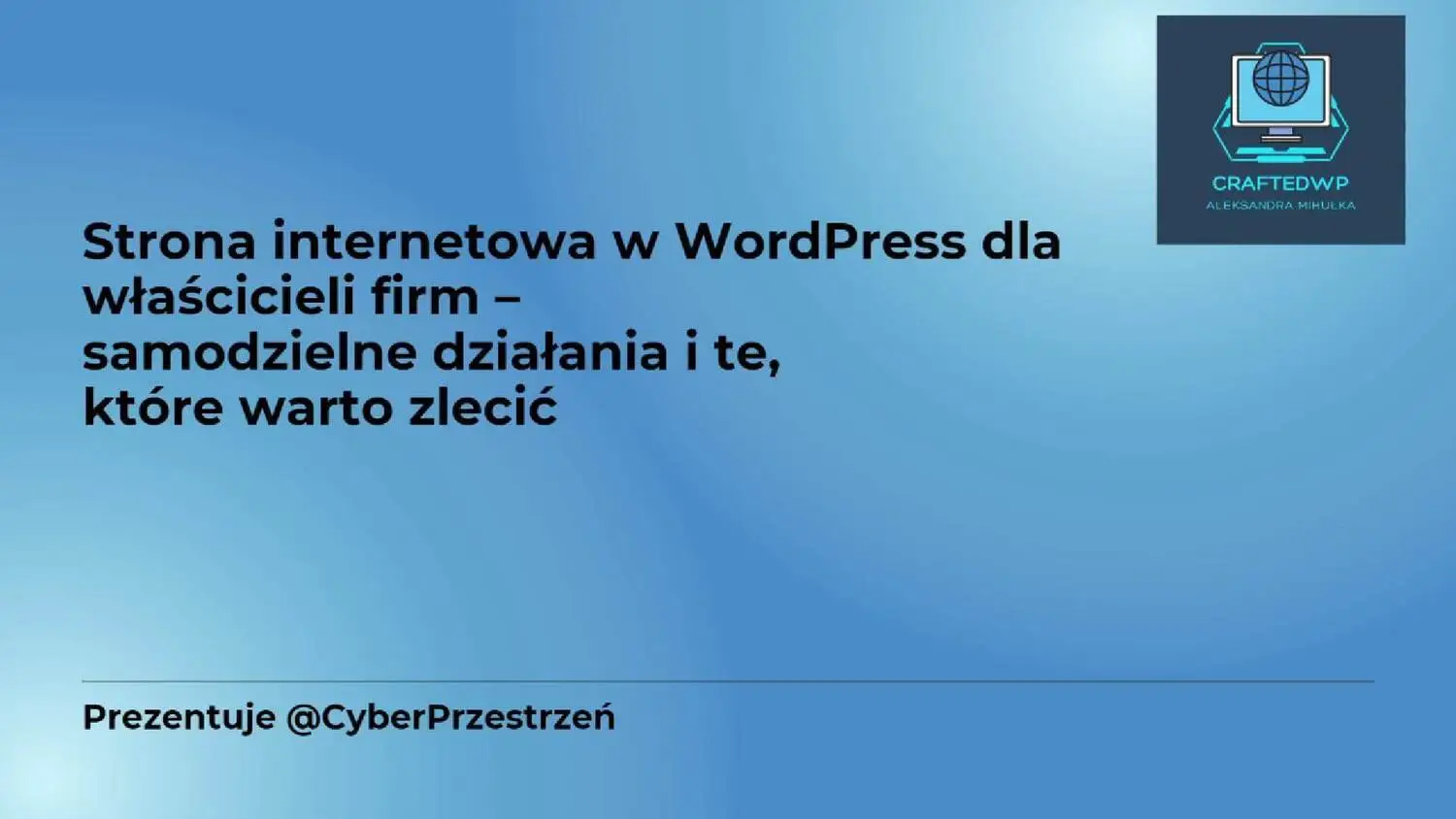 WordPress dla właścicieli firm Blog CraftedWP