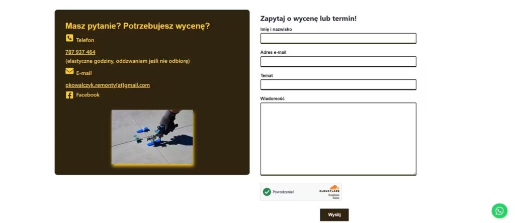 Kontakt Glazurnik Bydgoszcz kowalczyk-remonty