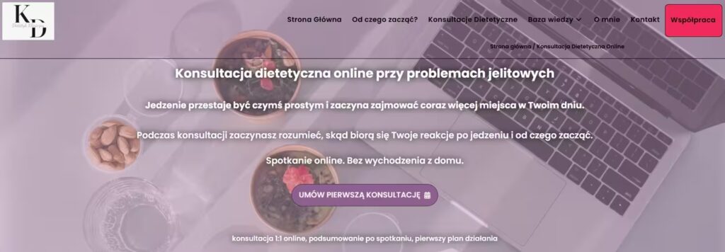 Konsultacje dietetyczne po zmianach Dietetyk Kliniczny realizacja CraftedWP